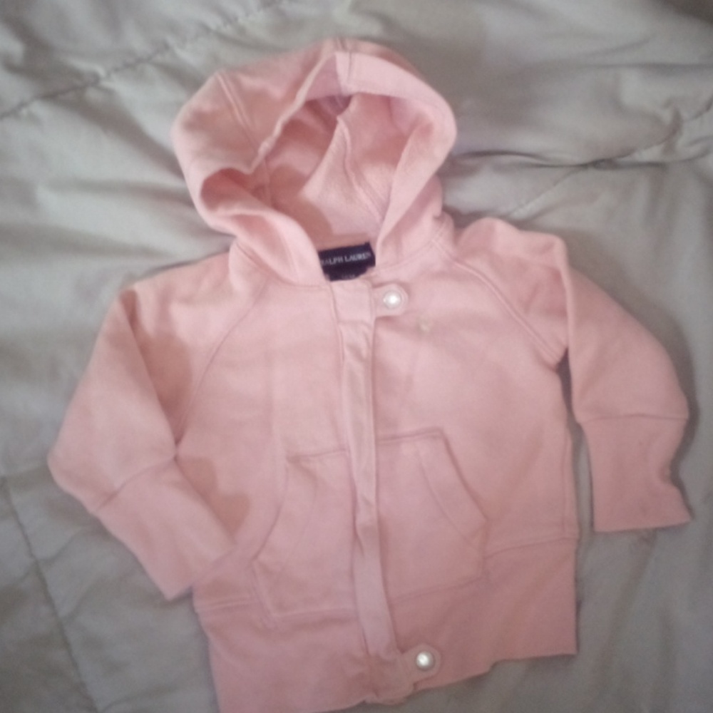 Baby pink ralph lauren jacket.